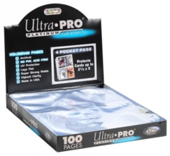 Ultra Pro 81418 Platinum 4-Pocket Page (100ct box)